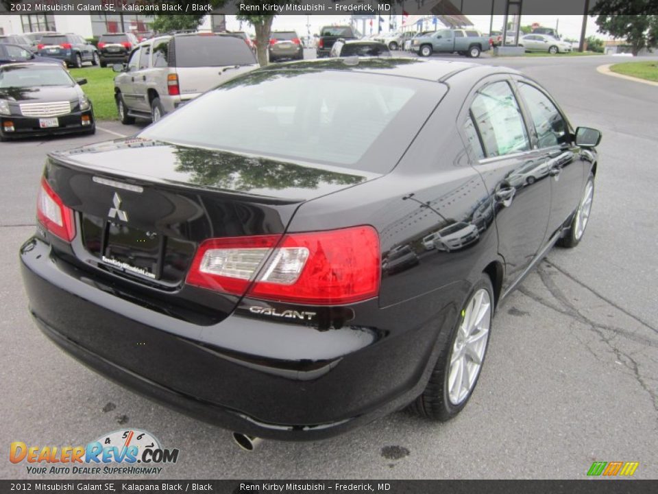 2012 Mitsubishi Galant SE Kalapana Black / Black Photo #5
