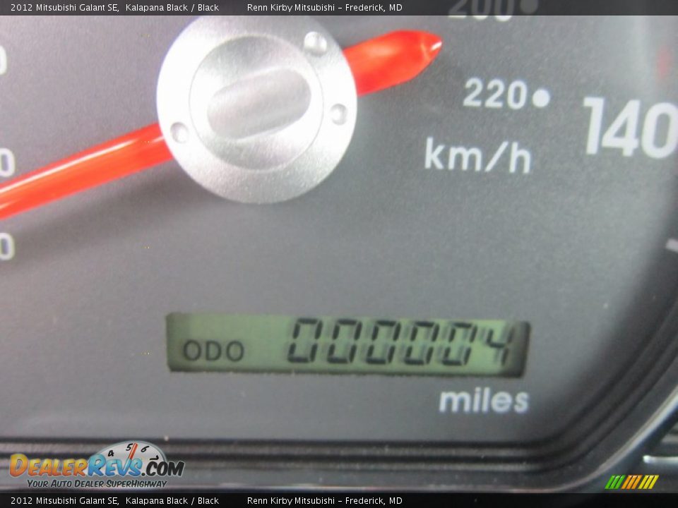 2012 Mitsubishi Galant SE Kalapana Black / Black Photo #13