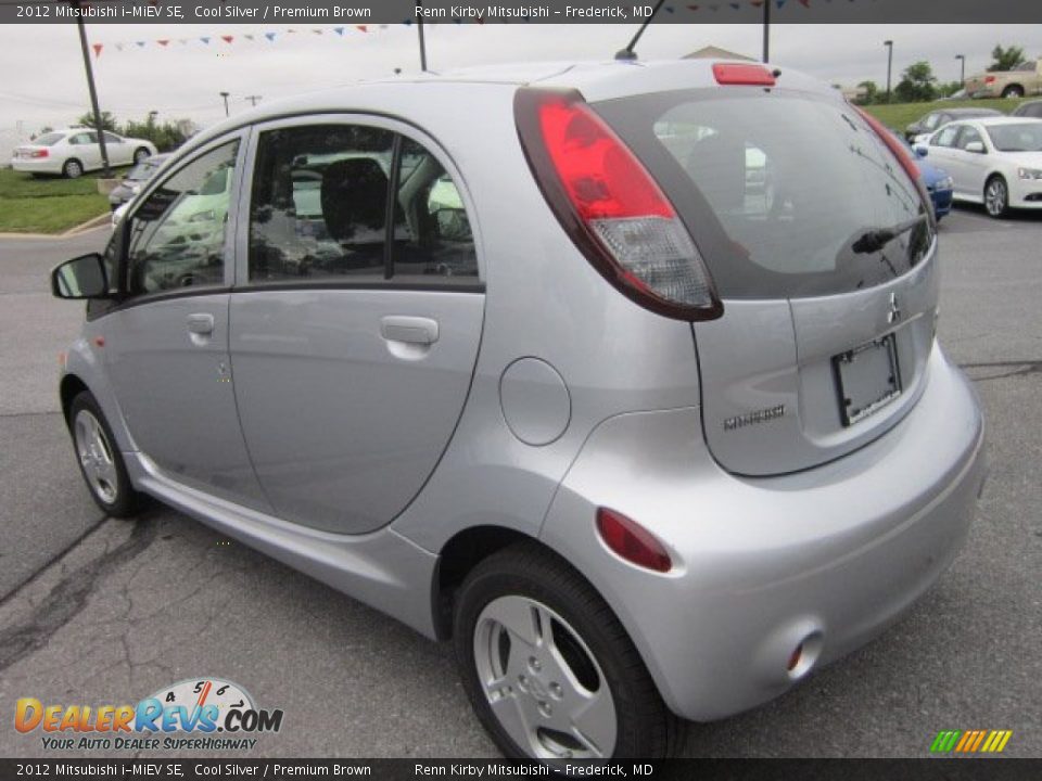 2012 Mitsubishi i-MiEV SE Cool Silver / Premium Brown Photo #3