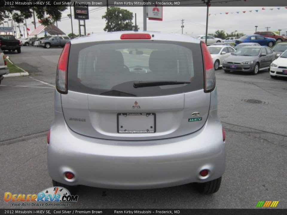 2012 Mitsubishi i-MiEV SE Cool Silver / Premium Brown Photo #4