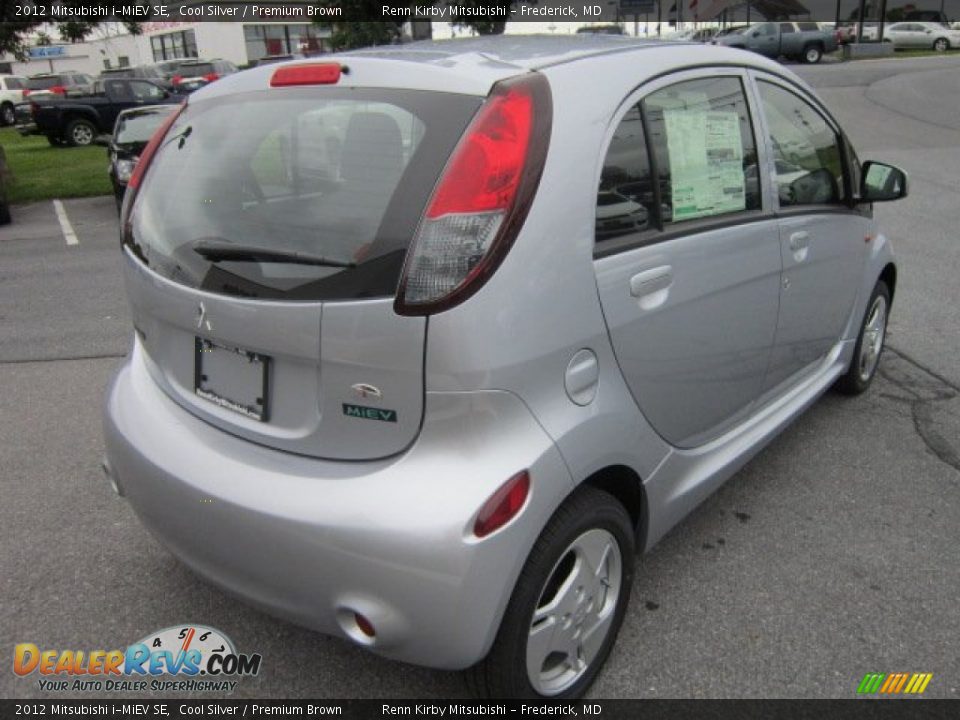 2012 Mitsubishi i-MiEV SE Cool Silver / Premium Brown Photo #6