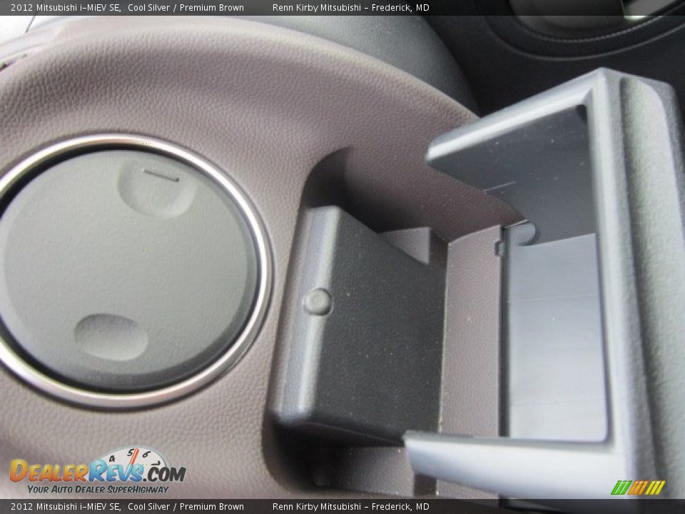 2012 Mitsubishi i-MiEV SE Cool Silver / Premium Brown Photo #17