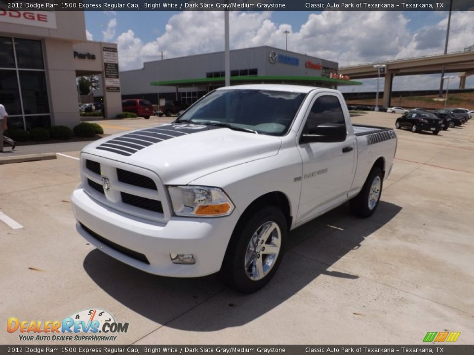 2012 Dodge Ram 1500 Express Regular Cab Bright White / Dark Slate Gray/Medium Graystone Photo #1