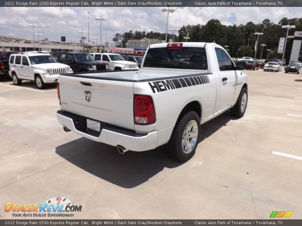 2012 Dodge Ram 1500 Express Regular Cab Bright White / Dark Slate Gray/Medium Graystone Photo #5