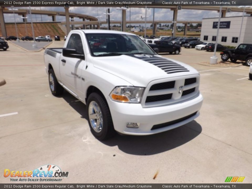 2012 Dodge Ram 1500 Express Regular Cab Bright White / Dark Slate Gray/Medium Graystone Photo #7