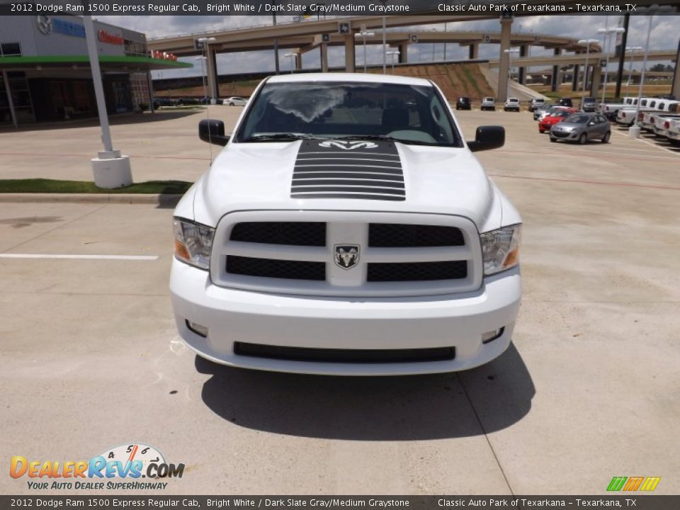 2012 Dodge Ram 1500 Express Regular Cab Bright White / Dark Slate Gray/Medium Graystone Photo #8