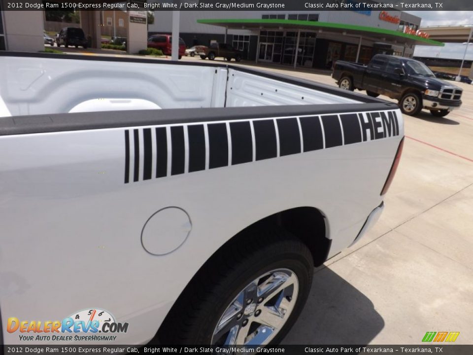 2012 Dodge Ram 1500 Express Regular Cab Bright White / Dark Slate Gray/Medium Graystone Photo #21