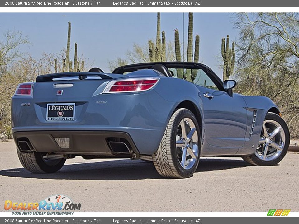 2008 Saturn Sky Red Line Roadster Bluestone / Tan Photo #8