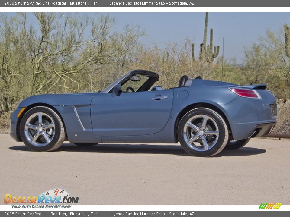 2008 Saturn Sky Red Line Roadster Bluestone / Tan Photo #13