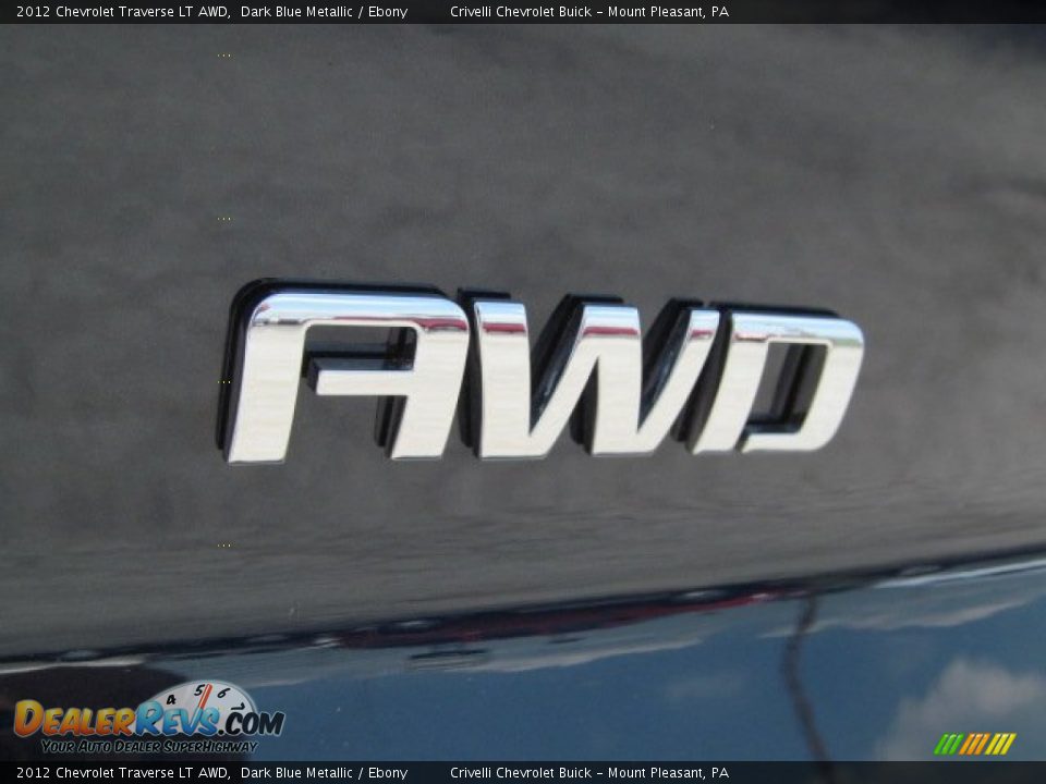 2012 Chevrolet Traverse LT AWD Dark Blue Metallic / Ebony Photo #5