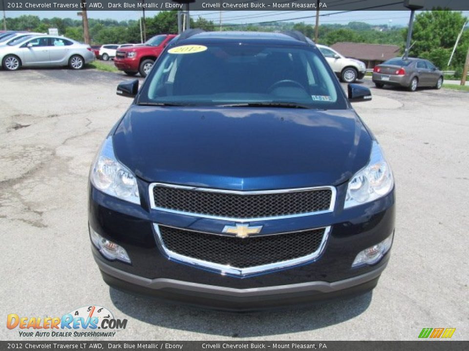2012 Chevrolet Traverse LT AWD Dark Blue Metallic / Ebony Photo #10