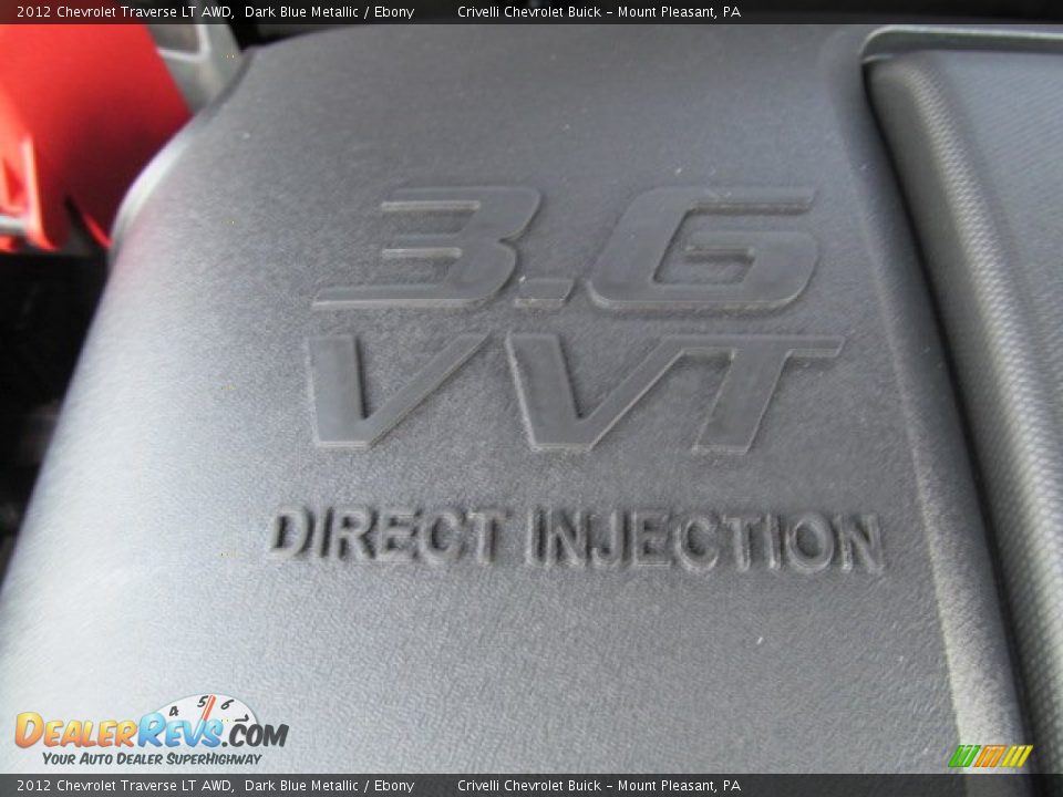 2012 Chevrolet Traverse LT AWD Dark Blue Metallic / Ebony Photo #12