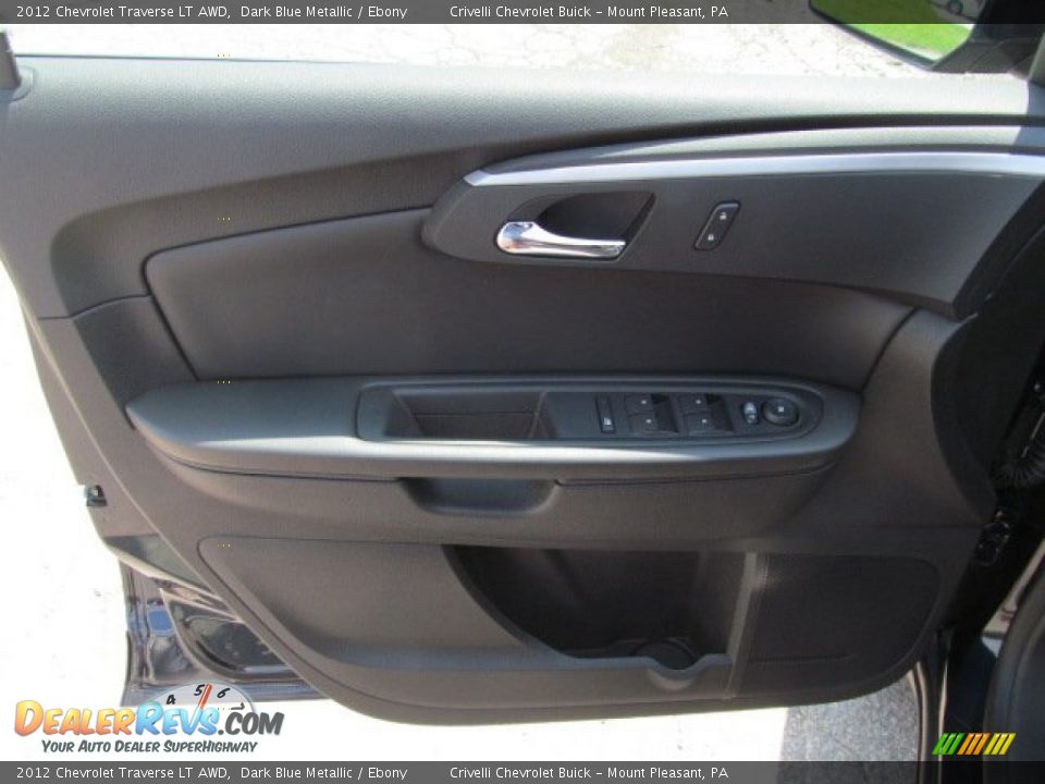 2012 Chevrolet Traverse LT AWD Dark Blue Metallic / Ebony Photo #15