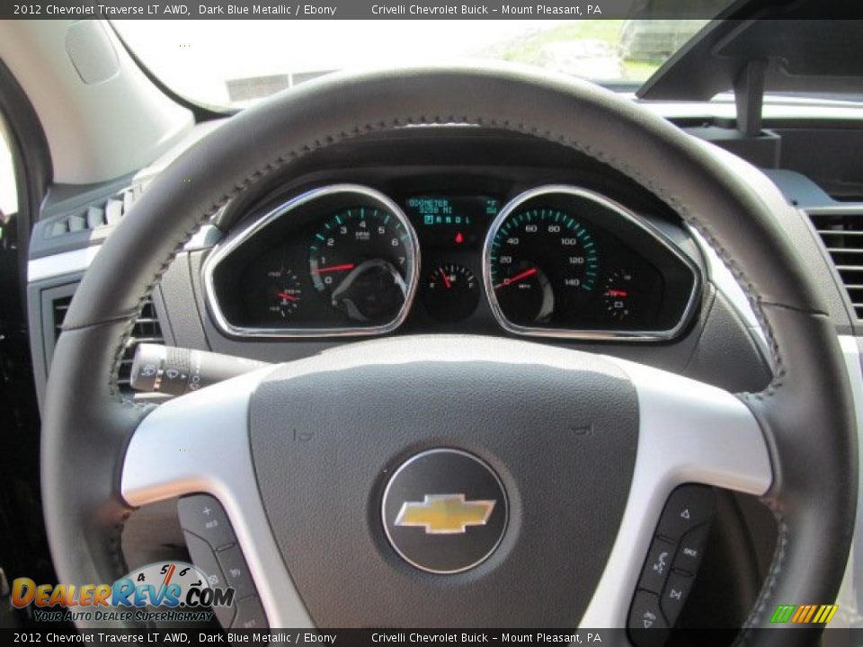 2012 Chevrolet Traverse LT AWD Dark Blue Metallic / Ebony Photo #20