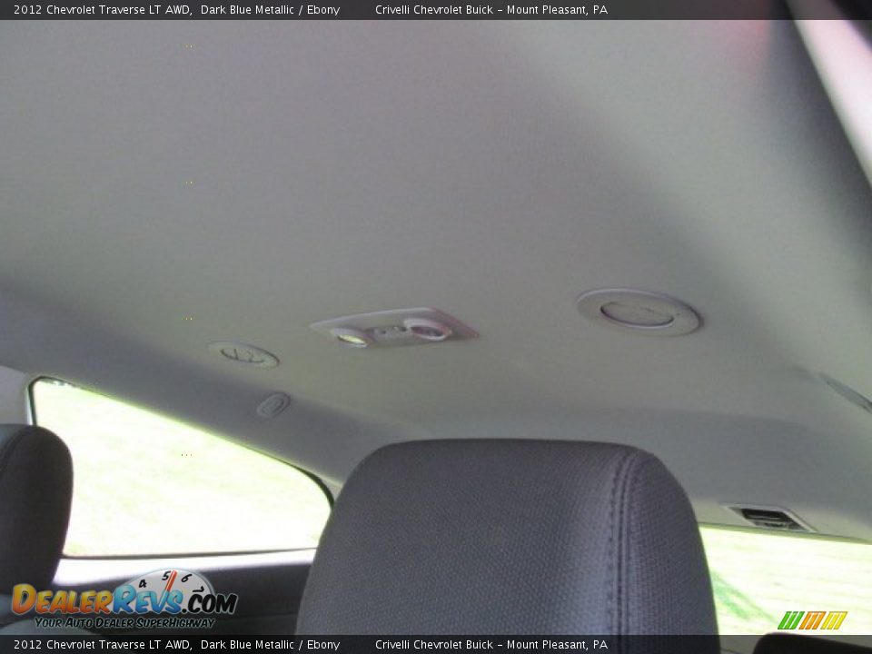2012 Chevrolet Traverse LT AWD Dark Blue Metallic / Ebony Photo #23