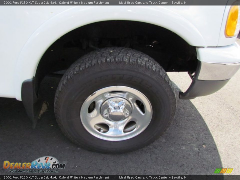 2001 Ford F150 XLT SuperCab 4x4 Oxford White / Medium Parchment Photo #4