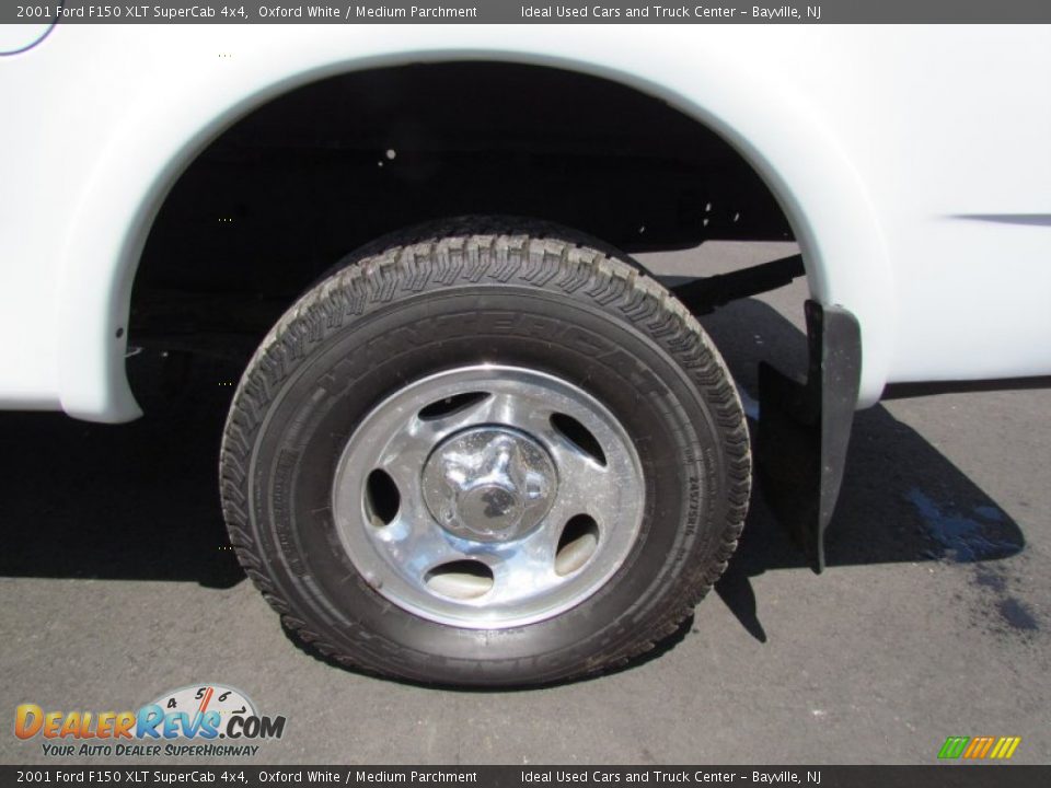 2001 Ford F150 XLT SuperCab 4x4 Oxford White / Medium Parchment Photo #10