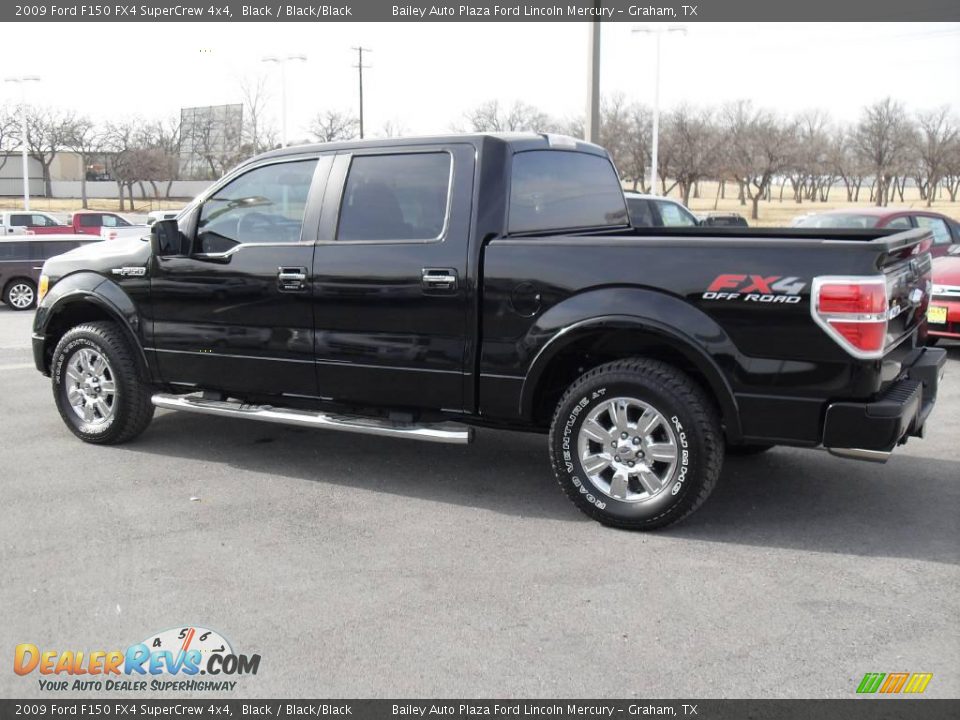 2009 Ford F150 FX4 SuperCrew 4x4 Black / Black/Black Photo #4