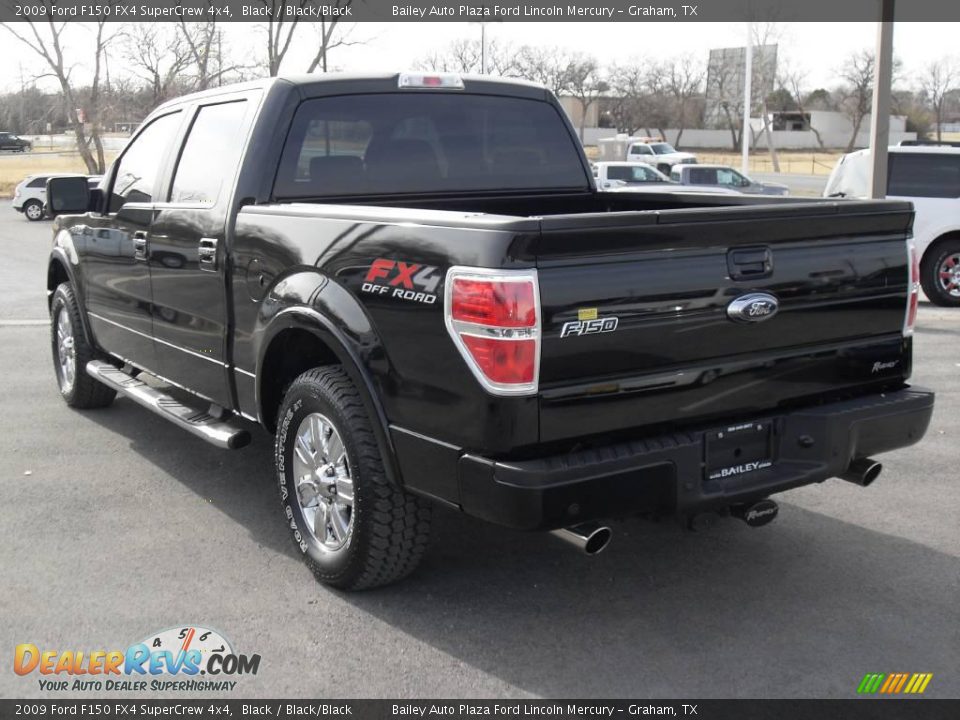 2009 Ford F150 FX4 SuperCrew 4x4 Black / Black/Black Photo #5