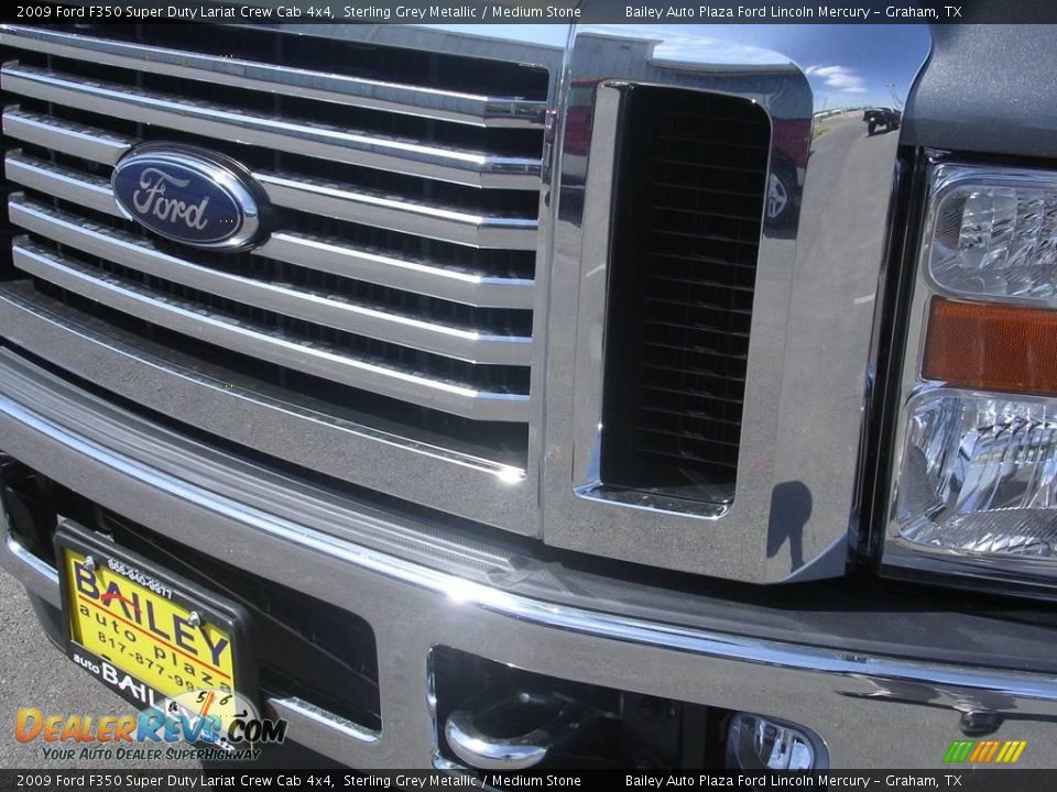 2009 Ford F350 Super Duty Lariat Crew Cab 4x4 Sterling Grey Metallic / Medium Stone Photo #1