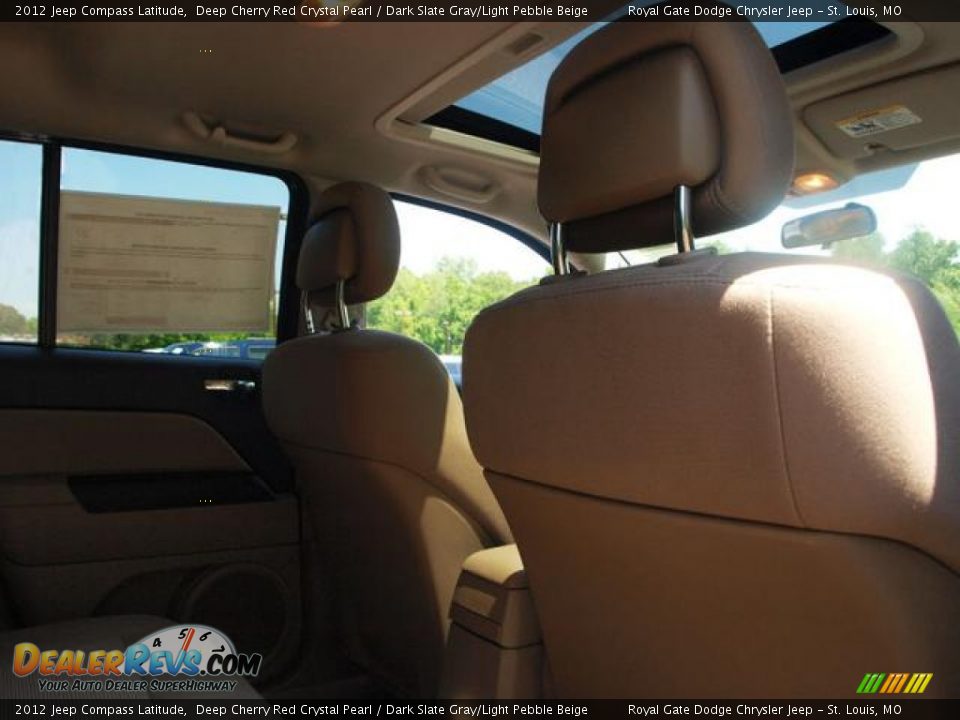 2012 Jeep Compass Latitude Deep Cherry Red Crystal Pearl / Dark Slate Gray/Light Pebble Beige Photo #4
