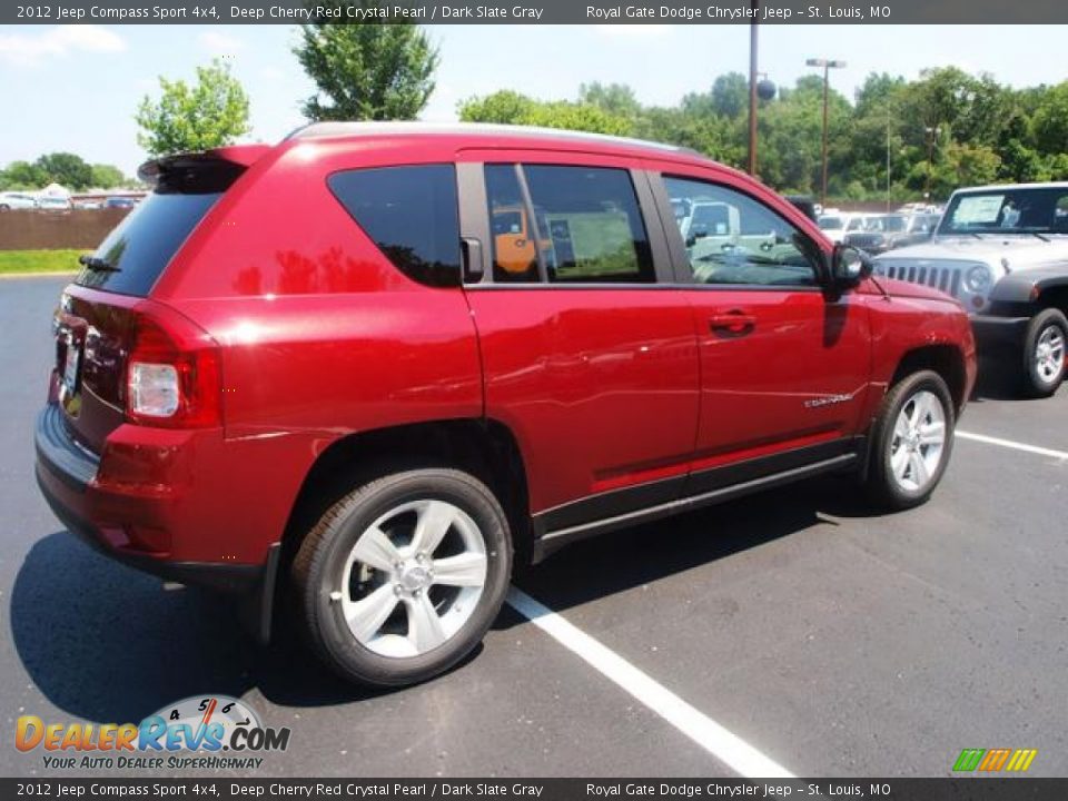 2012 Jeep Compass Sport 4x4 Deep Cherry Red Crystal Pearl / Dark Slate Gray Photo #3