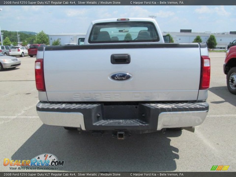 2008 Ford F250 Super Duty XLT Regular Cab 4x4 Silver Metallic / Medium Stone Photo #9