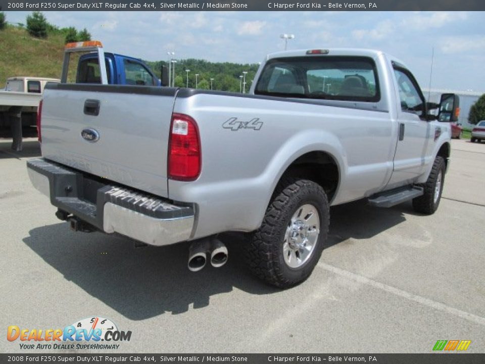 2008 Ford F250 Super Duty XLT Regular Cab 4x4 Silver Metallic / Medium Stone Photo #10