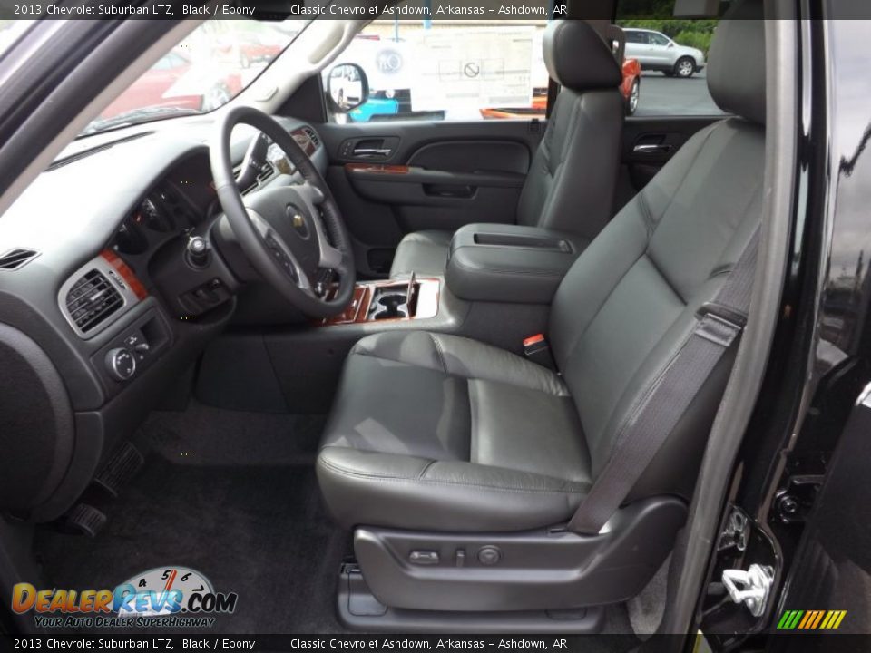 Ebony Interior - 2013 Chevrolet Suburban LTZ Photo #15