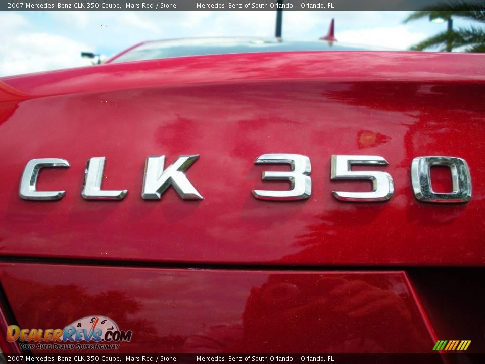 2007 Mercedes-Benz CLK 350 Coupe Mars Red / Stone Photo #9