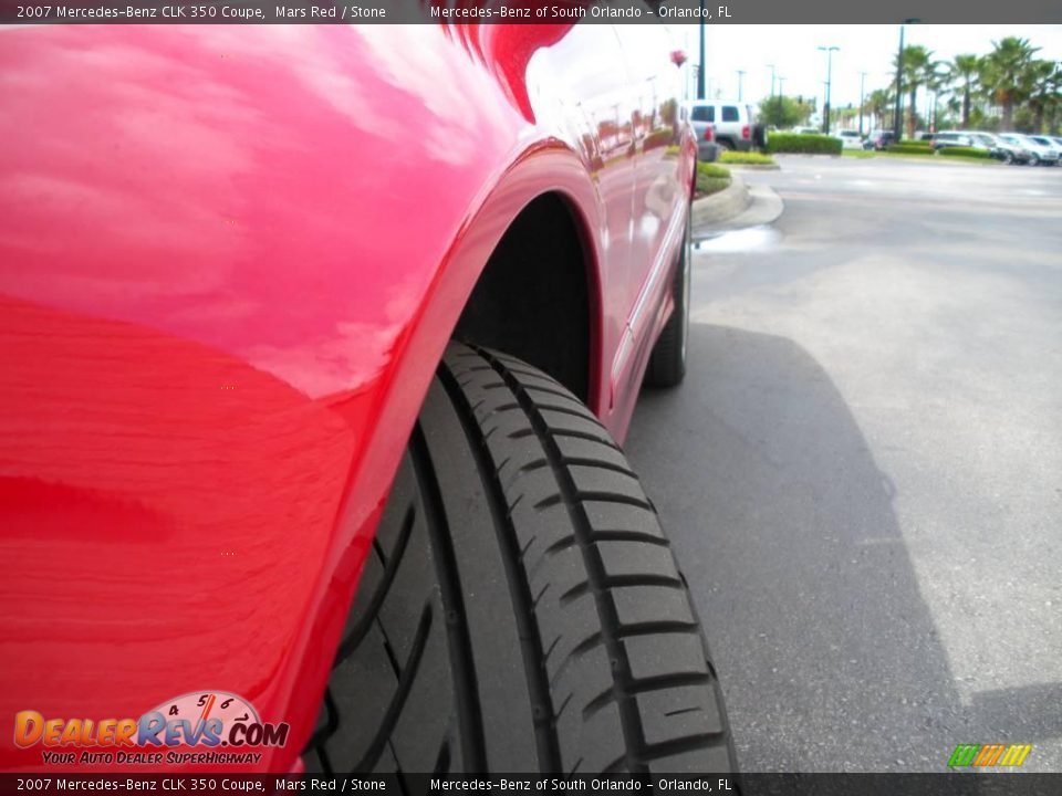 2007 Mercedes-Benz CLK 350 Coupe Mars Red / Stone Photo #10