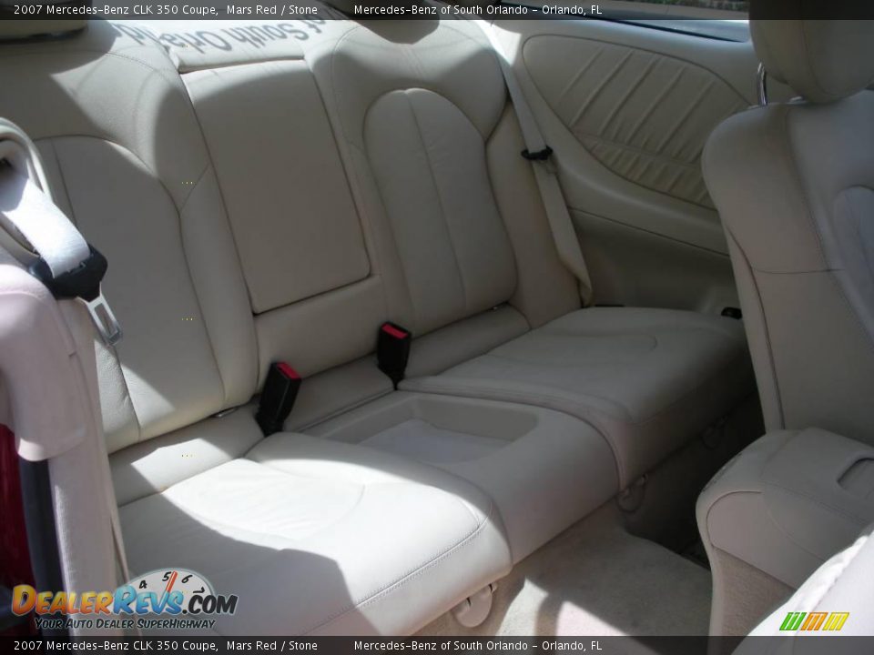 2007 Mercedes-Benz CLK 350 Coupe Mars Red / Stone Photo #16