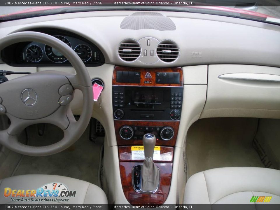 2007 Mercedes-Benz CLK 350 Coupe Mars Red / Stone Photo #17