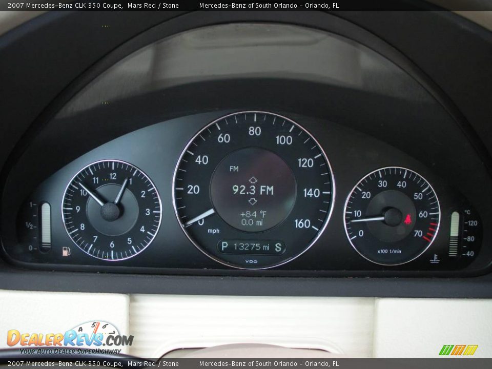 2007 Mercedes-Benz CLK 350 Coupe Mars Red / Stone Photo #19