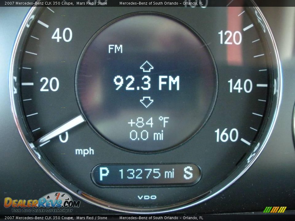 2007 Mercedes-Benz CLK 350 Coupe Mars Red / Stone Photo #20
