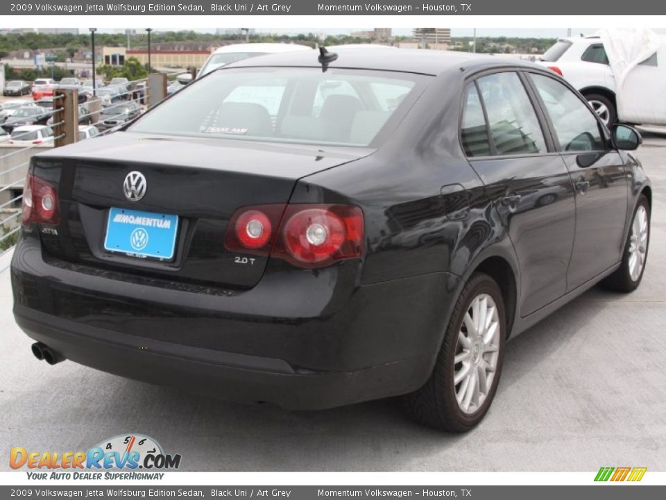 2009 Volkswagen Jetta Wolfsburg Edition Sedan Black Uni / Art Grey Photo #5