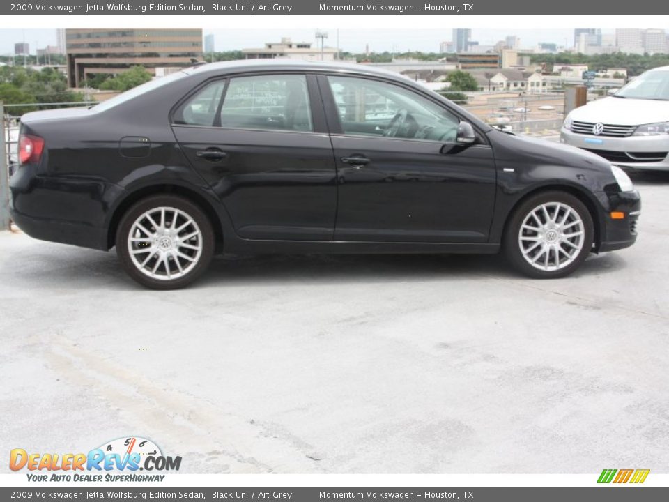 Black Uni 2009 Volkswagen Jetta Wolfsburg Edition Sedan Photo #6