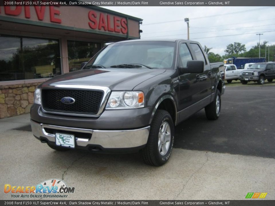 2008 Ford F150 XLT SuperCrew 4x4 Dark Shadow Grey Metallic / Medium/Dark Flint Photo #1