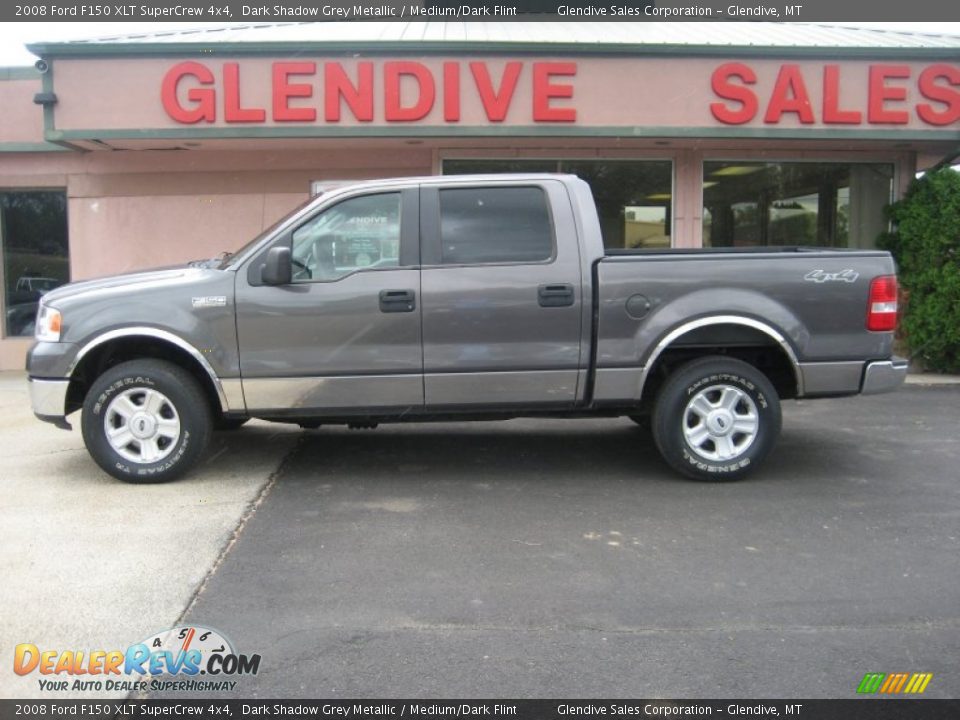 2008 Ford F150 XLT SuperCrew 4x4 Dark Shadow Grey Metallic / Medium/Dark Flint Photo #2