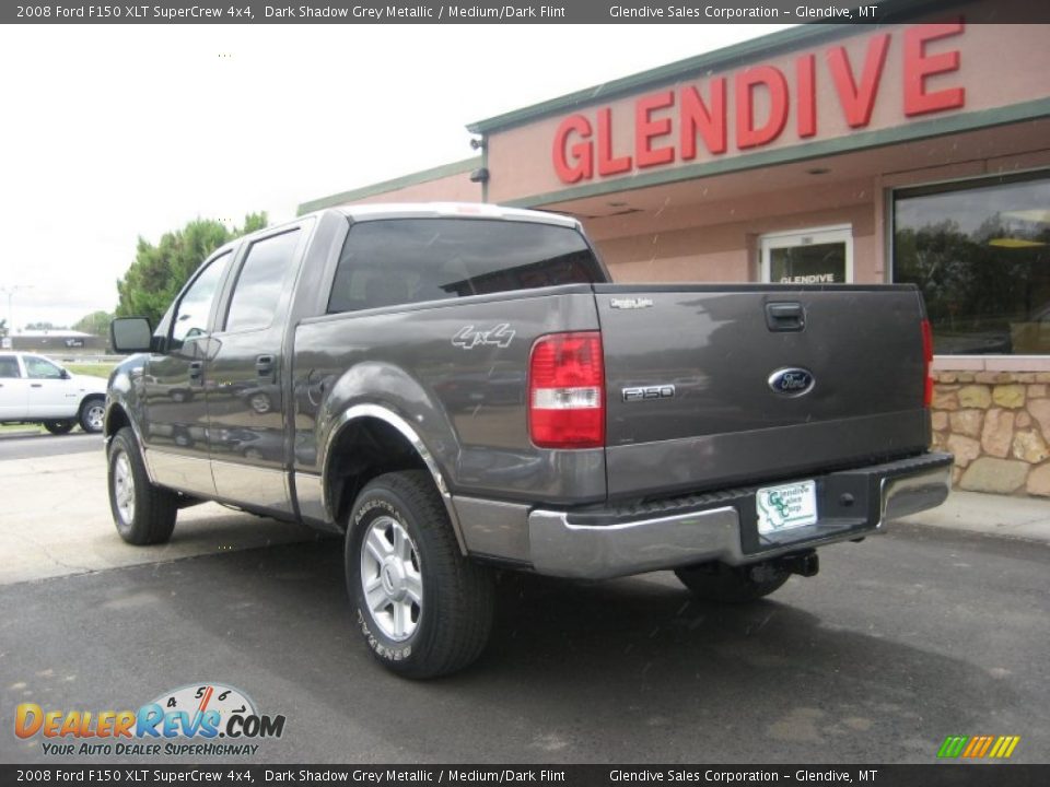 2008 Ford F150 XLT SuperCrew 4x4 Dark Shadow Grey Metallic / Medium/Dark Flint Photo #5