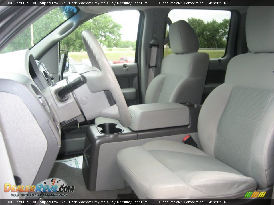 2008 Ford F150 XLT SuperCrew 4x4 Dark Shadow Grey Metallic / Medium/Dark Flint Photo #8