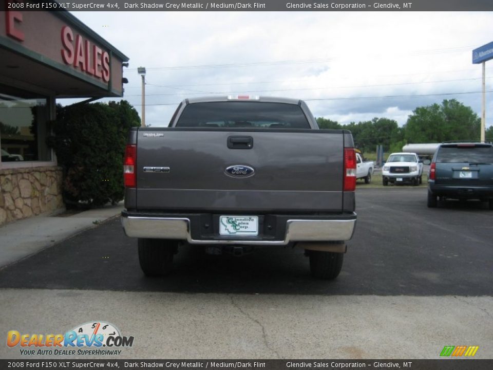 2008 Ford F150 XLT SuperCrew 4x4 Dark Shadow Grey Metallic / Medium/Dark Flint Photo #10