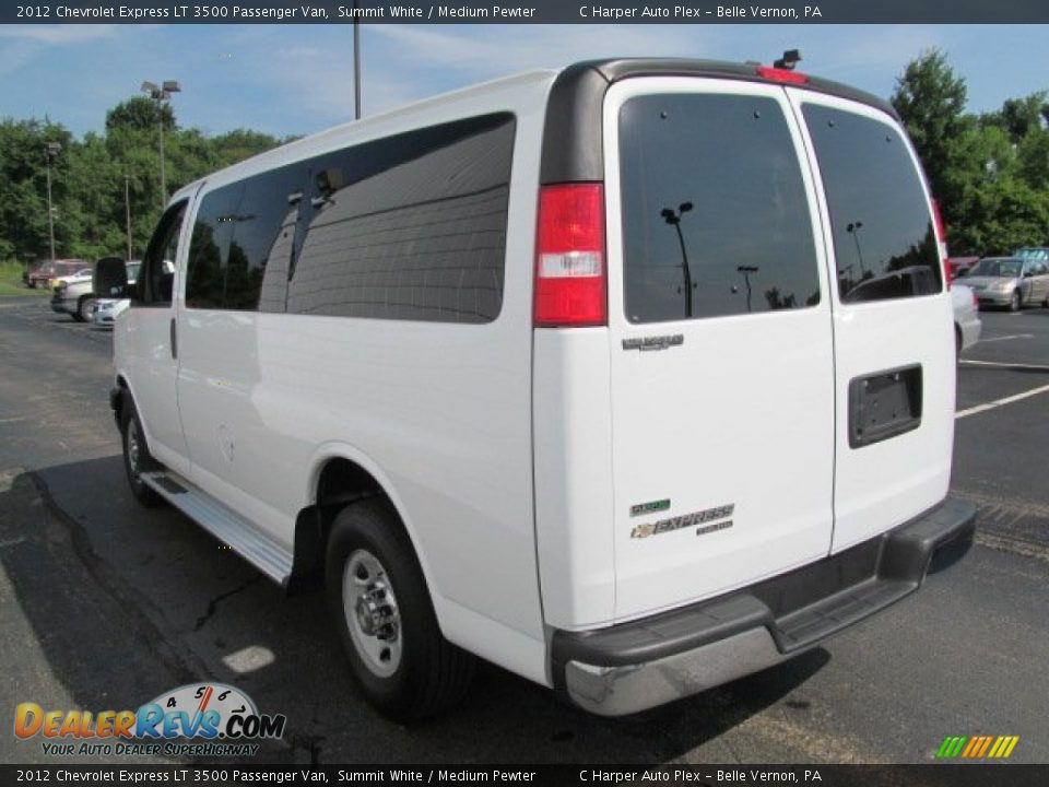 2012 Chevrolet Express LT 3500 Passenger Van Summit White / Medium Pewter Photo #7