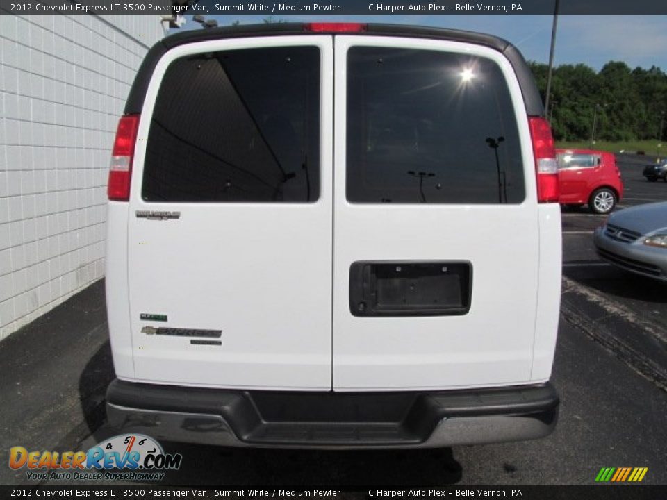 2012 Chevrolet Express LT 3500 Passenger Van Summit White / Medium Pewter Photo #8