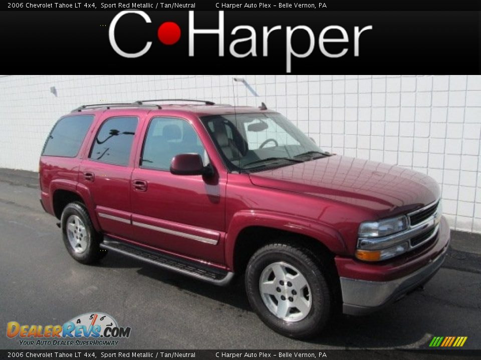 2006 Chevrolet Tahoe LT 4x4 Sport Red Metallic / Tan/Neutral Photo #1