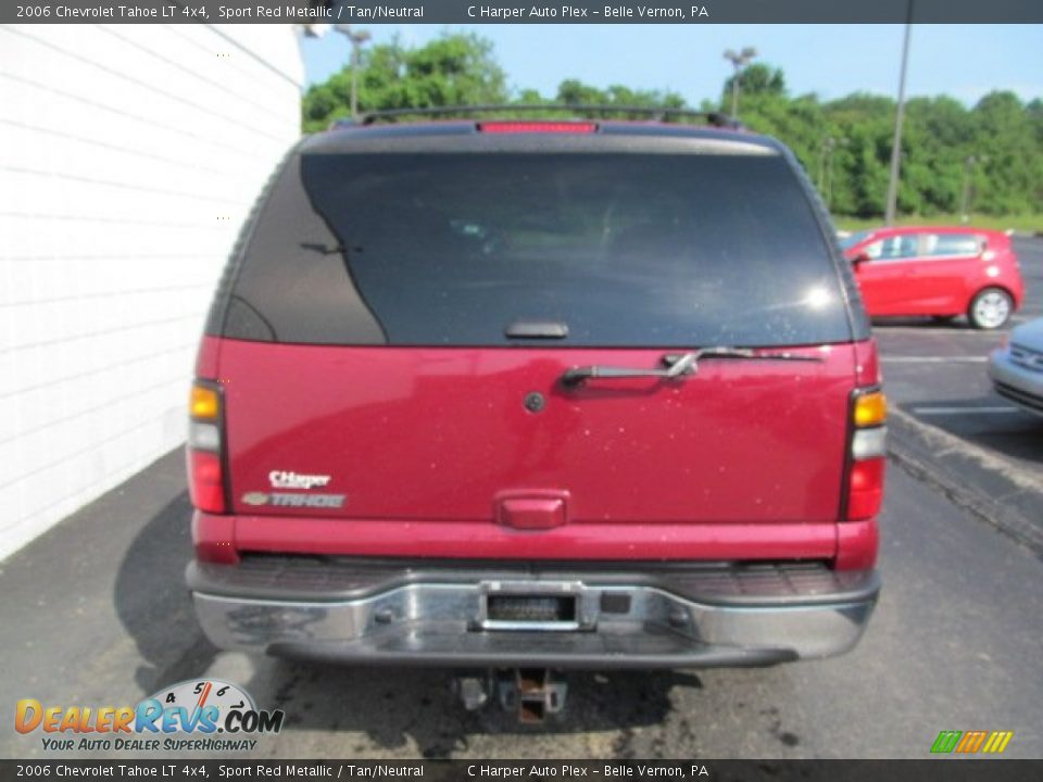 2006 Chevrolet Tahoe LT 4x4 Sport Red Metallic / Tan/Neutral Photo #8