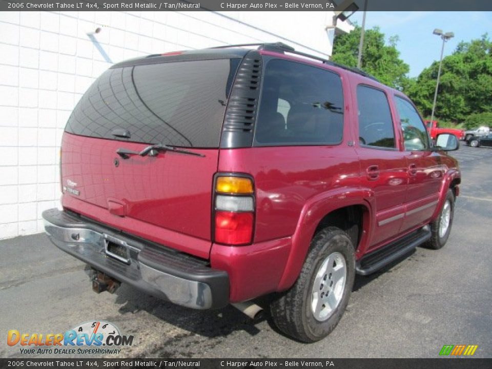 2006 Chevrolet Tahoe LT 4x4 Sport Red Metallic / Tan/Neutral Photo #9