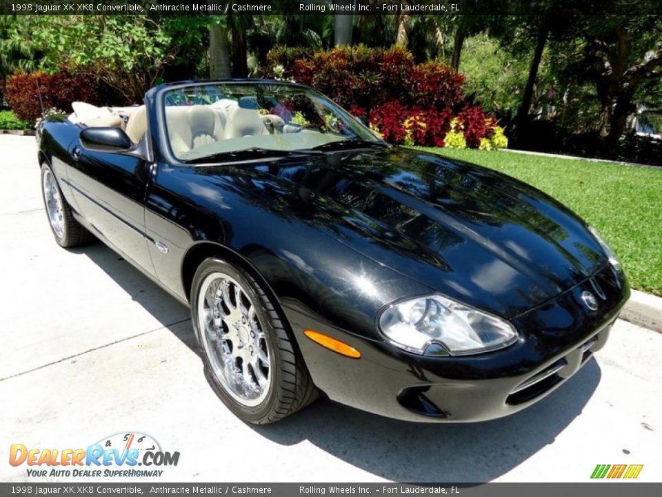 1998 Jaguar XK XK8 Convertible Anthracite Metallic / Cashmere Photo #2