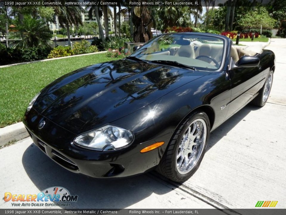 1998 Jaguar XK XK8 Convertible Anthracite Metallic / Cashmere Photo #6