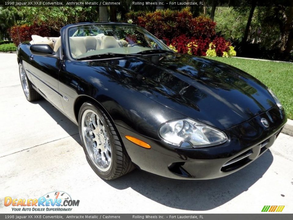 1998 Jaguar XK XK8 Convertible Anthracite Metallic / Cashmere Photo #10